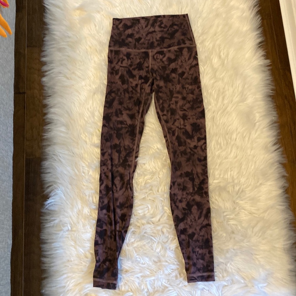 LuLu Lemon purple tye dye leggings